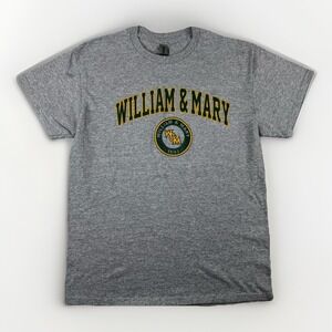 William & Mary‎ College T-Shirt Men's Medium Gray Gildan Heavy Cotton Campus